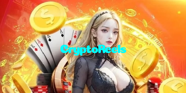 CryptoReels casino presented on mobile device in Pakistan with slots and live games