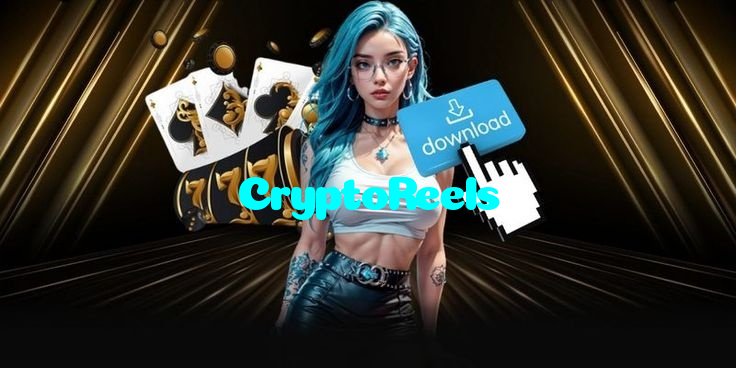 CryptoReels casino presented on mobile device in Pakistan with slots and live games
