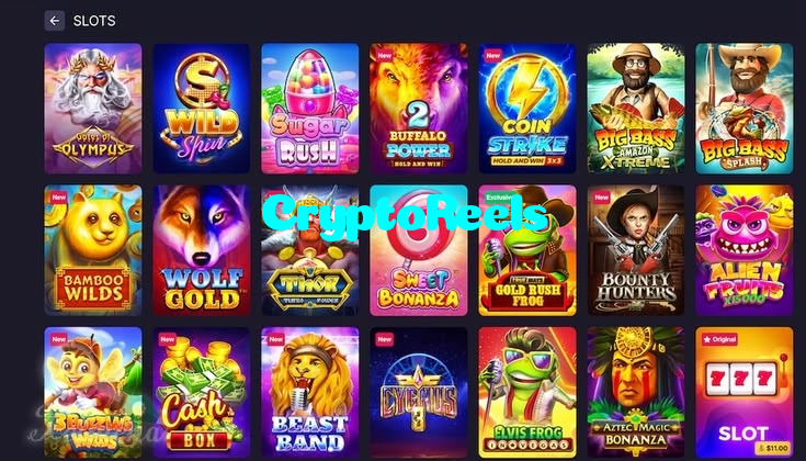 CryptoReels casino presented on mobile device in Pakistan with slots and live games